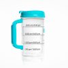 32 oz. insulated teal time-tracking water bottle by Hydr-8